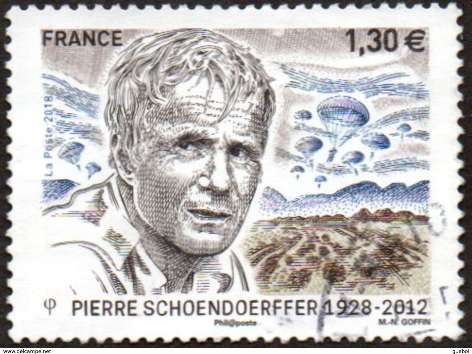 Oblitération Cachet à Date Sur Timbre De France N° 5265 - Cinéaste De Guerre, Pierre Schoendoerffer. (parachutistes) - Usati