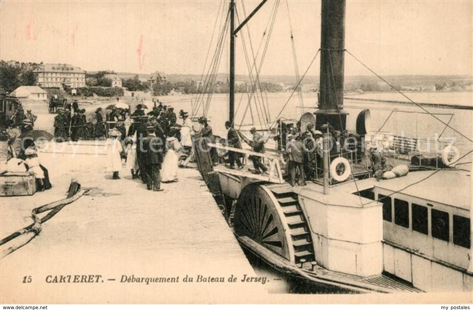 13582240 Carteret_Manche Debarquement Du Bateau De Jersey  Carteret Manche - Andere & Zonder Classificatie