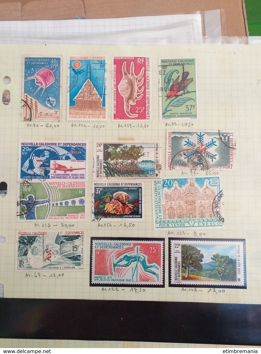 LOT N° 1154 COLONIES fr. un classeur nombreux neufs ** / obl