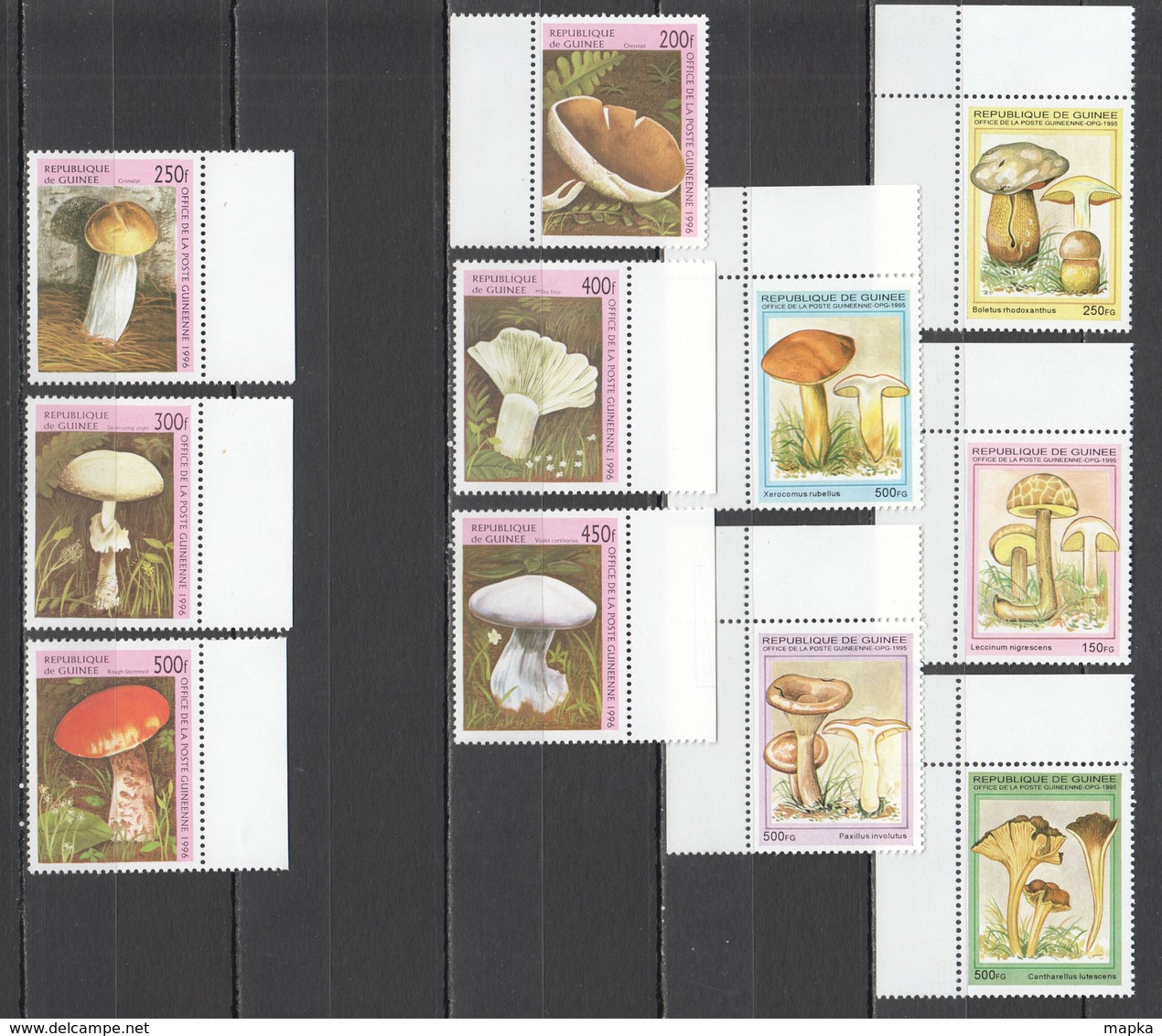 C678 1995,1997 GUINEE FLORA NATURE MUSHROOMS !!! 2SET MNH - Pilze