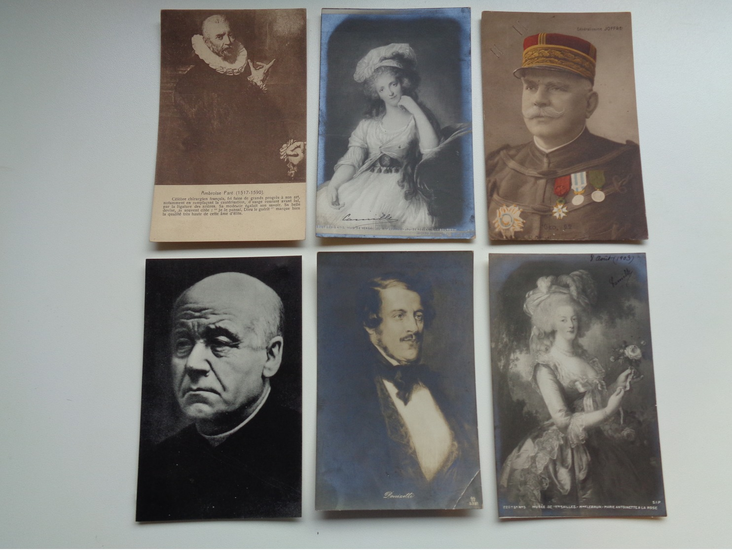 Beau lot de 60 cartes postales de personnes célèbres peintre  poète famille royale écrivain philosophe - 60 scans