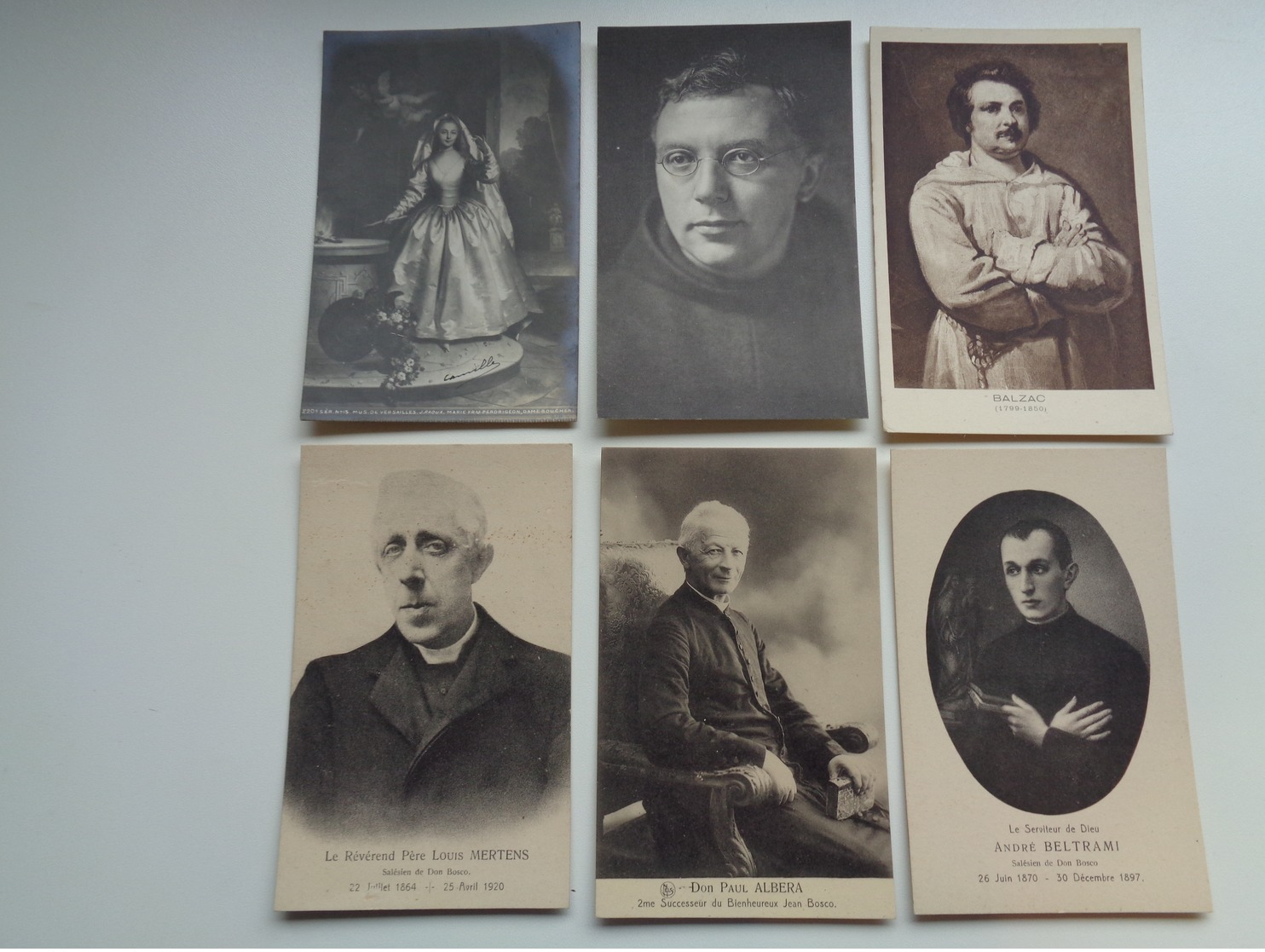 Beau lot de 60 cartes postales de personnes célèbres peintre  poète famille royale écrivain philosophe - 60 scans