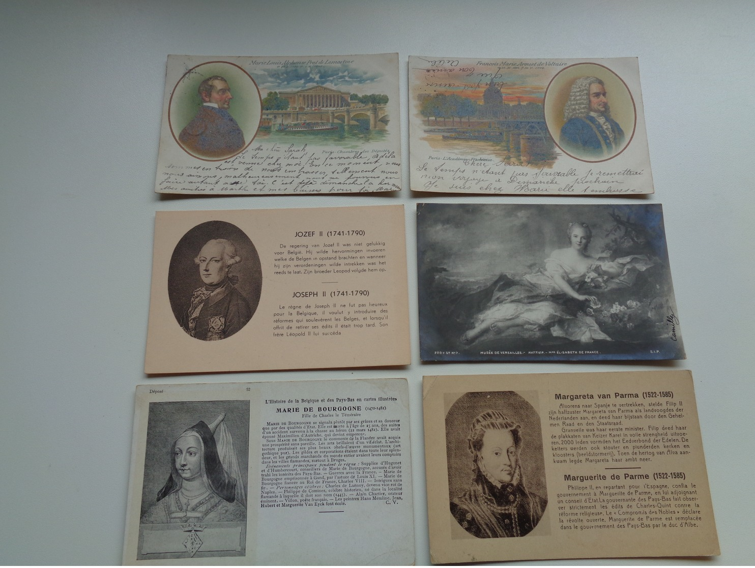 Beau lot de 60 cartes postales de personnes célèbres peintre  poète famille royale écrivain philosophe - 60 scans