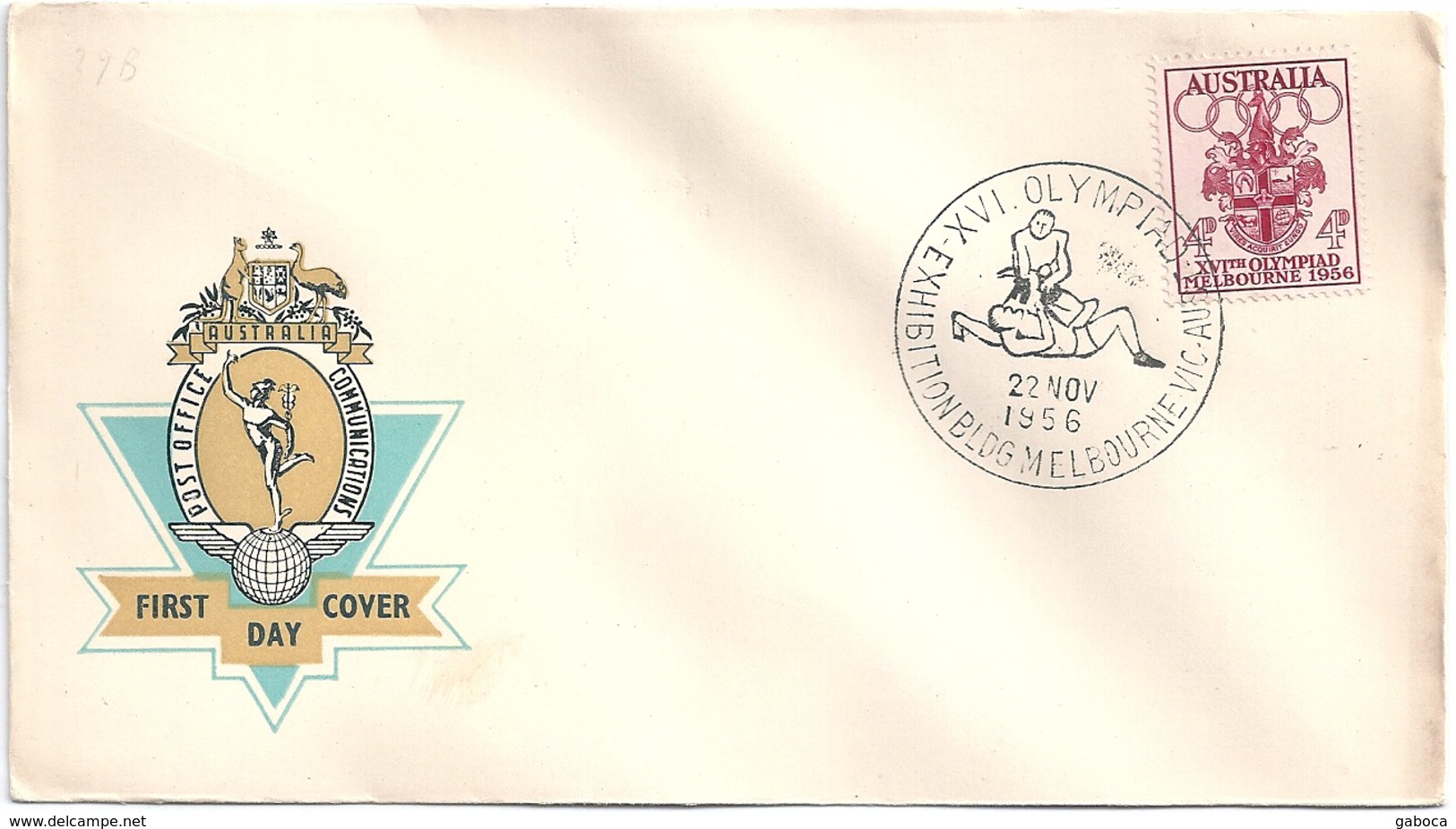 B3963 Australia Olympic Melbourne Sport Coat-of-Arms FDC - Sommer 1956: Melbourne