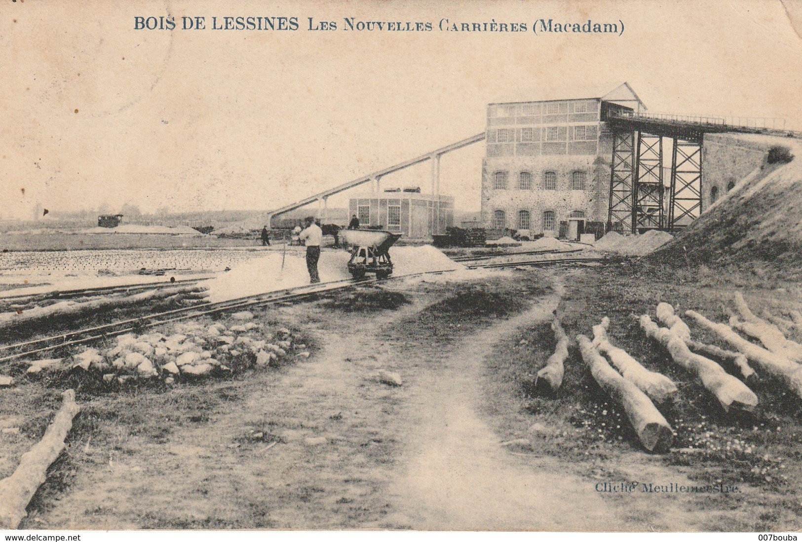 BOIS DE LESSINES - Les Nouvelles Carrières (Macadam) / MARCOVICI / Voyagée 1912 - Lessines