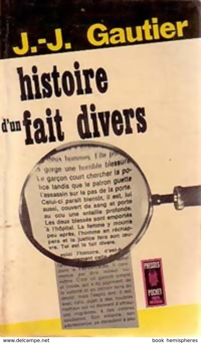 Histoire D'un Fait Divers De Jean-Jacques Gautier (1967) - Autres & Non Classés