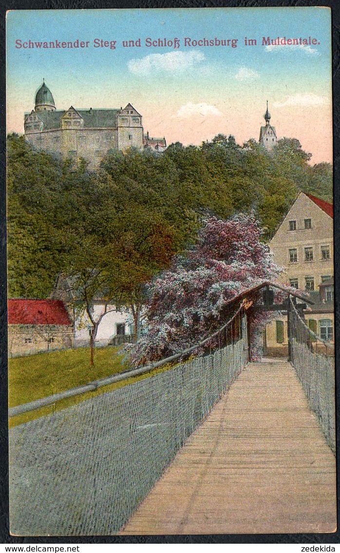 C9789 - TOP Rochsburg Bei Lunzenau - Brücke Steg -  Brück & Sohn Meissen - Lunzenau