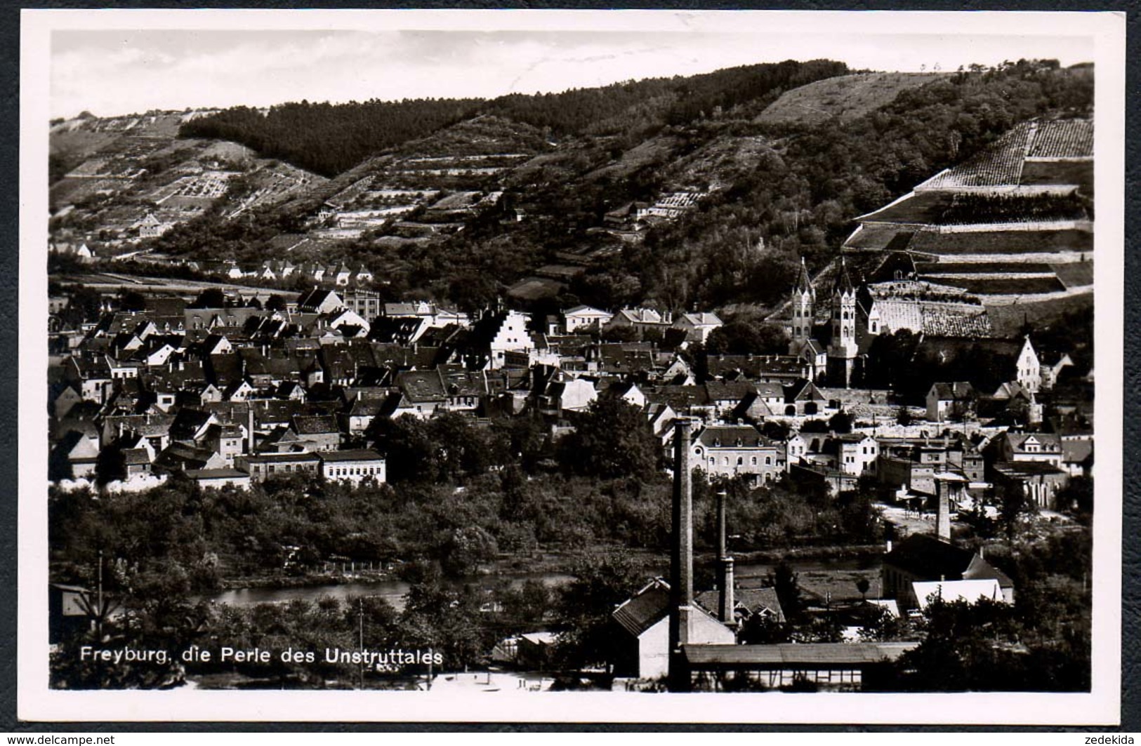 C9791 - TOP Freyburg Fabrik Schornstein - Johannes Finke - Freyburg A. D. Unstrut