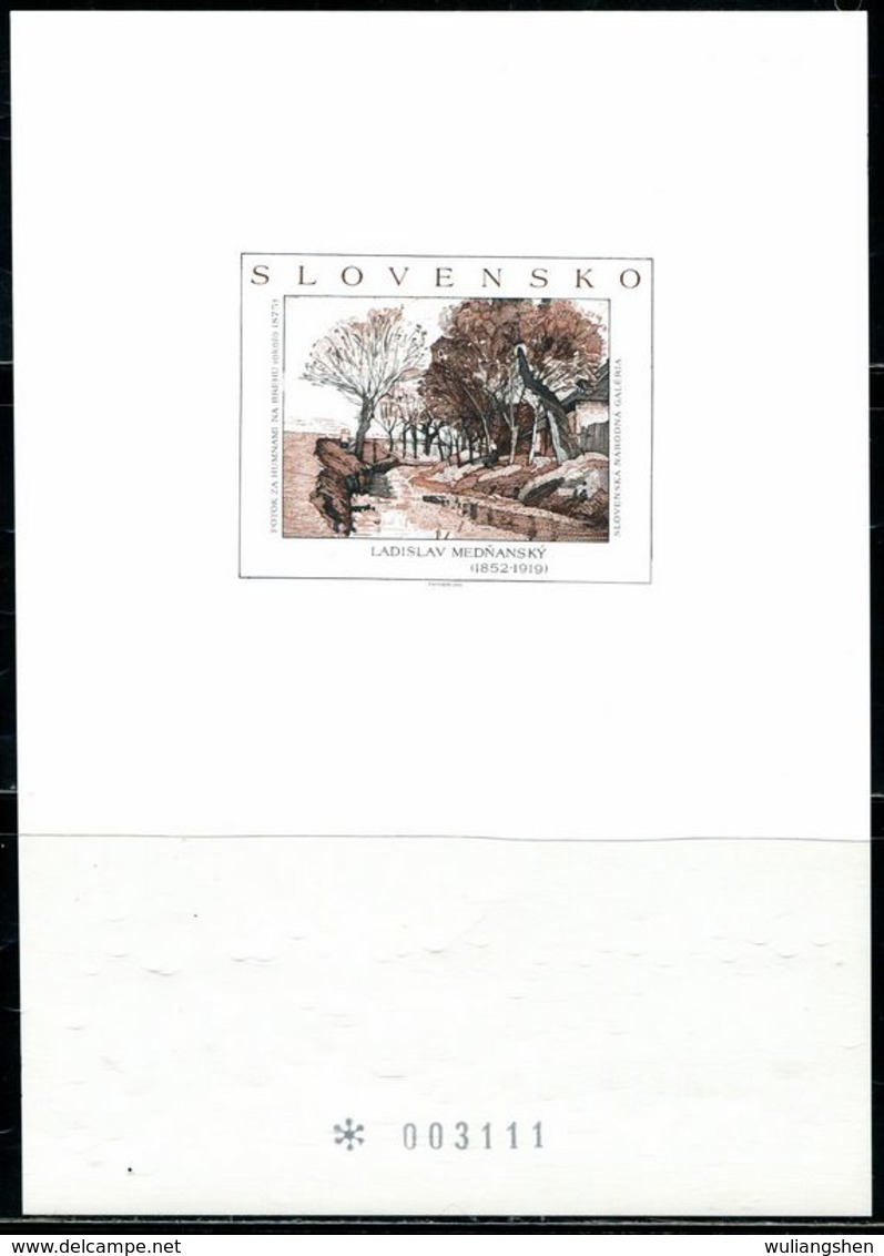 CB0539 Slovakia 2002 Collection Painting Engraving Proof MNH - Variétés Et Curiosités