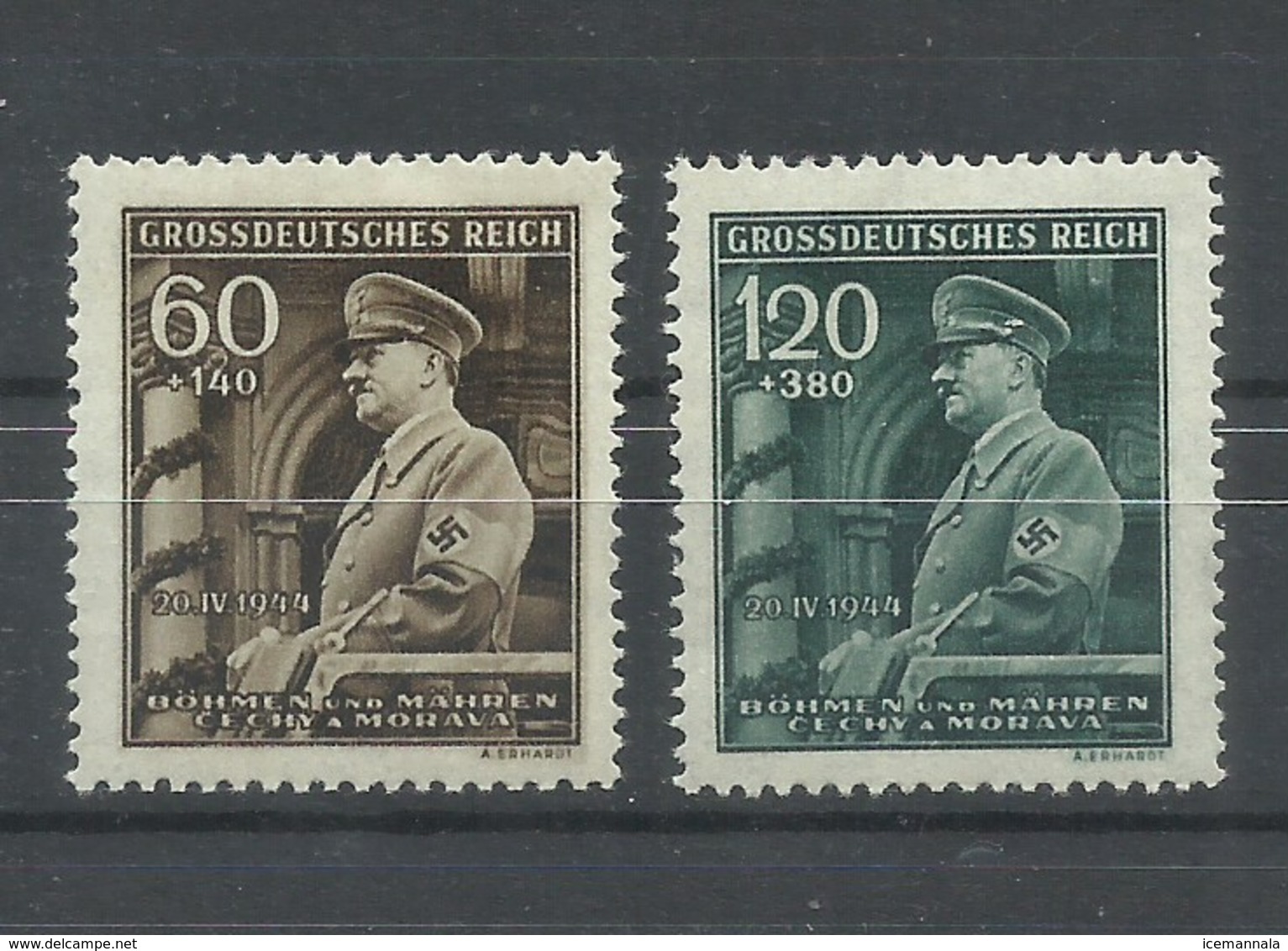 BOHEMIA Y MORAVIA   YVERT   115/16  MH  * - Unused Stamps