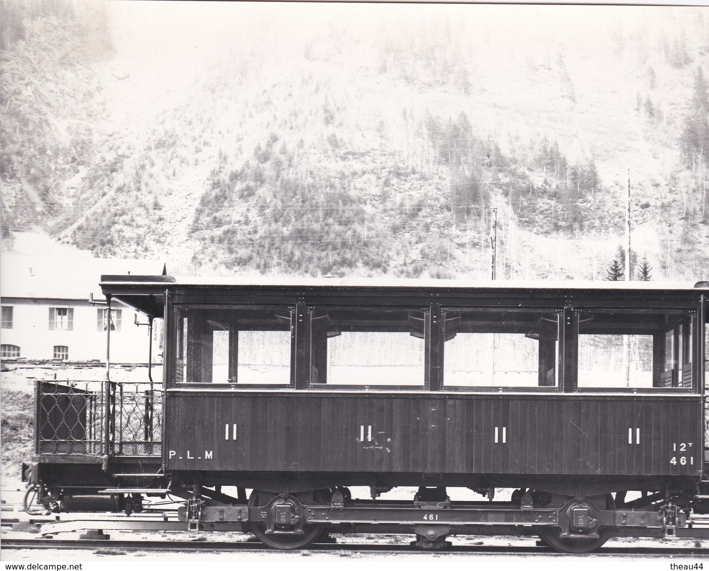 ¤¤  -  Cliché D'un Wagon Du P.L.M. En Gare Sur La Ligne SAINT-GERVAIS  -  VALLORCINE    -  Voir Description   -   ¤¤ - Zubehör