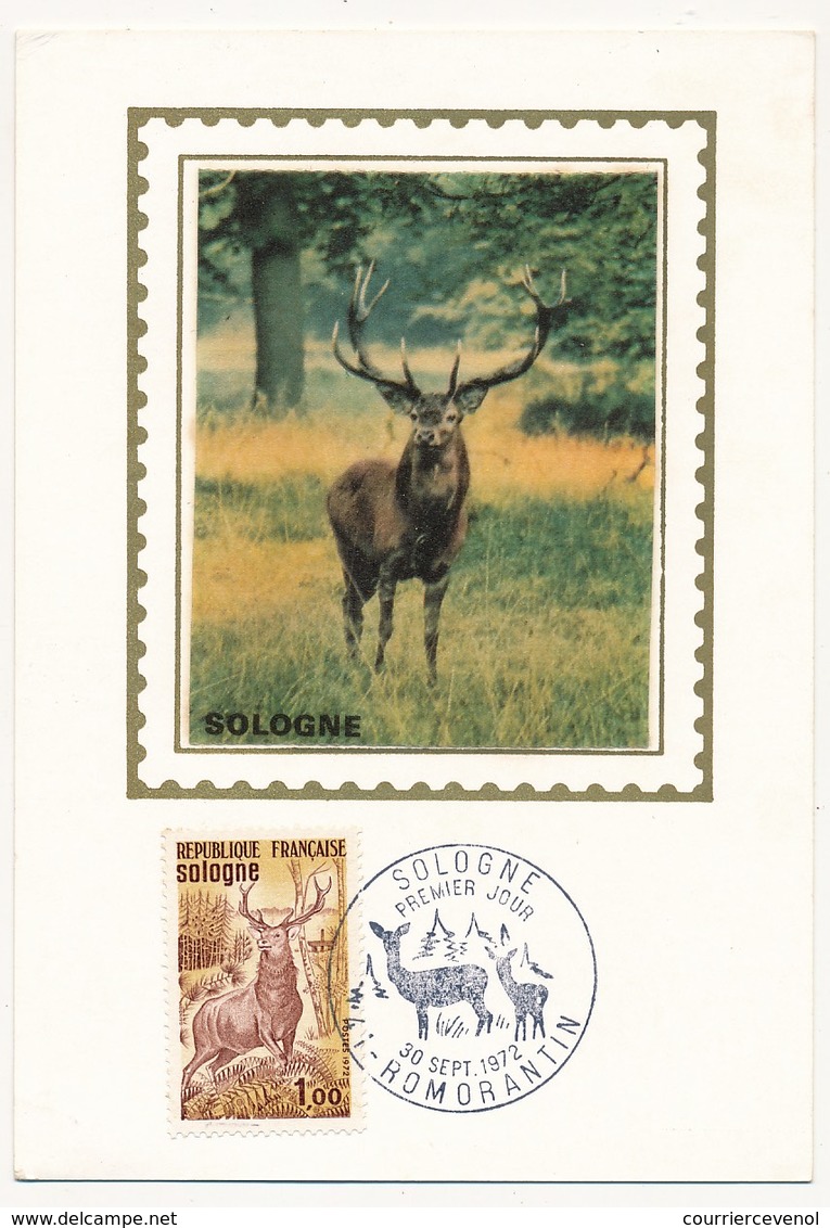 FRANCE - Carte / Soie - Forêt De Sologne - Romorantin - 30 Sept 1972 - 1970-1979