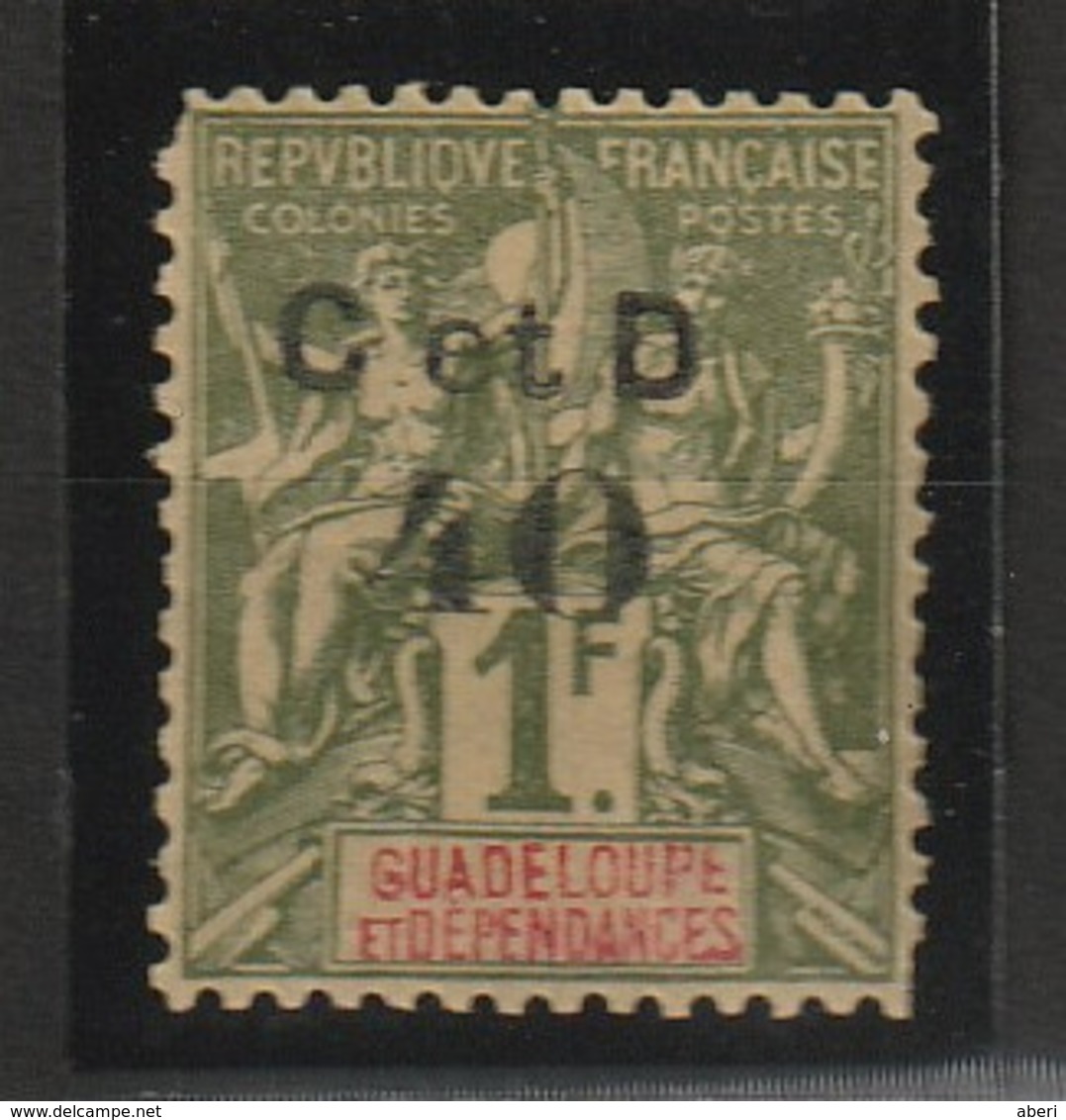 GUADELOUPE N° 48d* C Au Lieu De G - Voir Le Scan Pour Les Dents - Unused Stamps