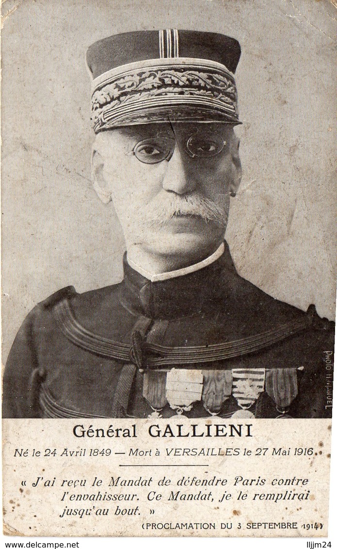 - Général GALLIENI - Mort à Versailles Le 27 Mai 1916 - Personen