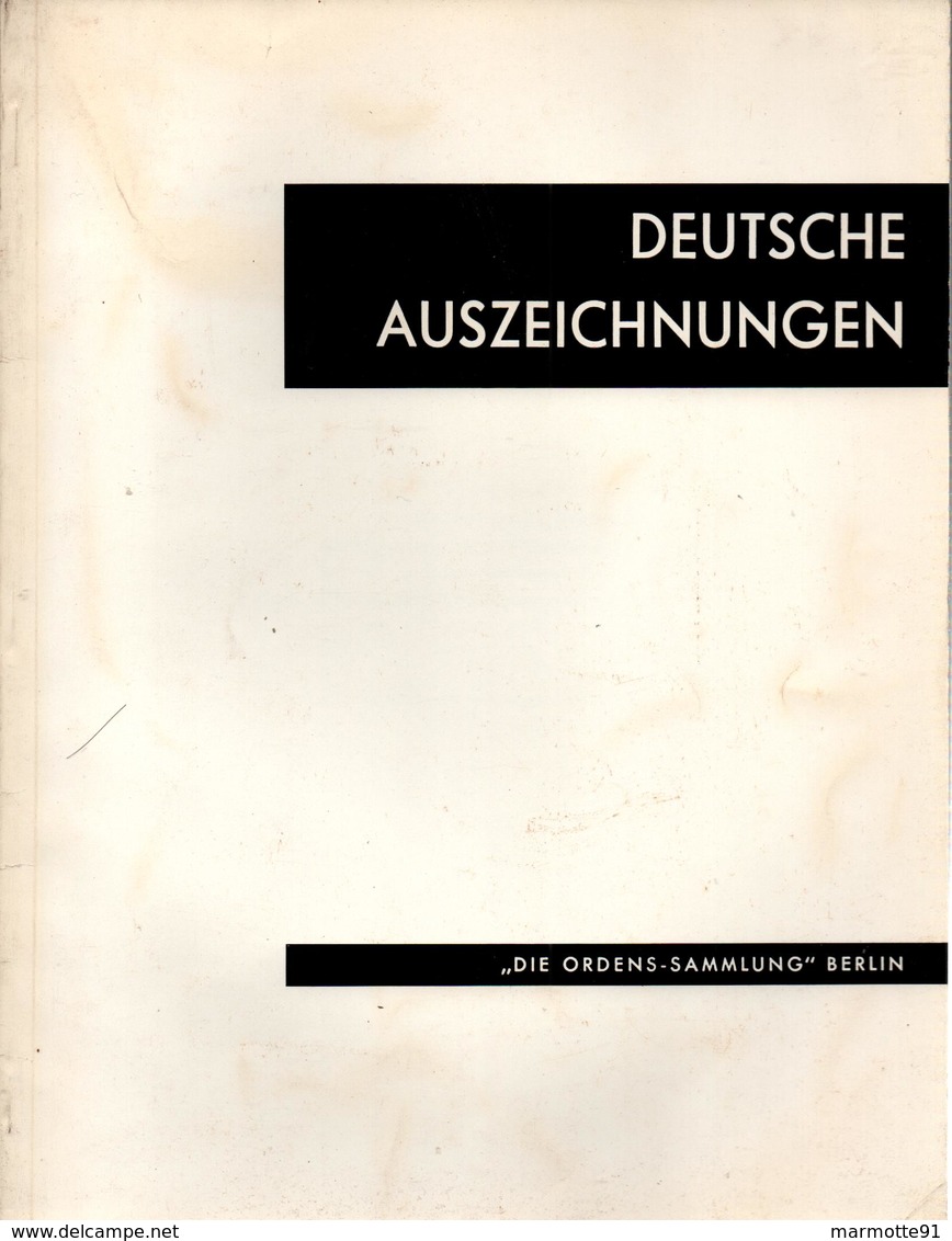 DEUTSCHE AUSZEICHNUNGEN ORDRE DECORATION MEDAILLE INSIGNE ALLEMAGNE 1892 1945 REICH - Allemagne