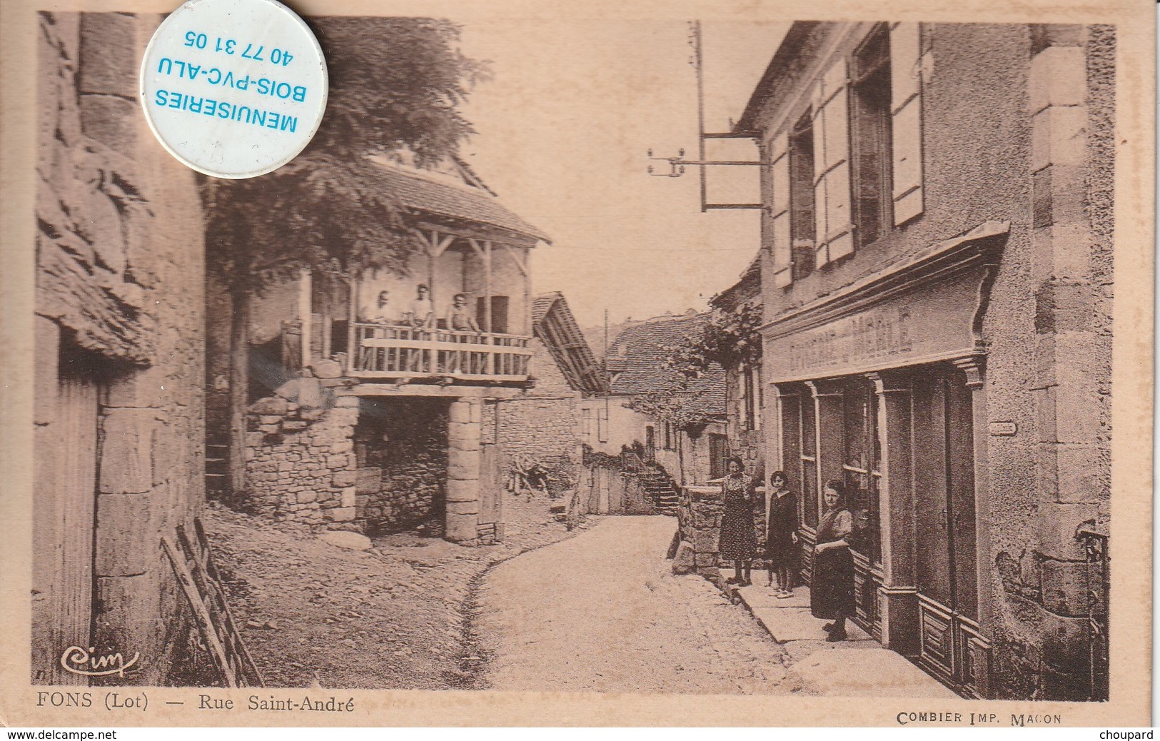 46 - Très Belle Carte Postale Ancienne De  FONS  Rue Saint André - Otros & Sin Clasificación