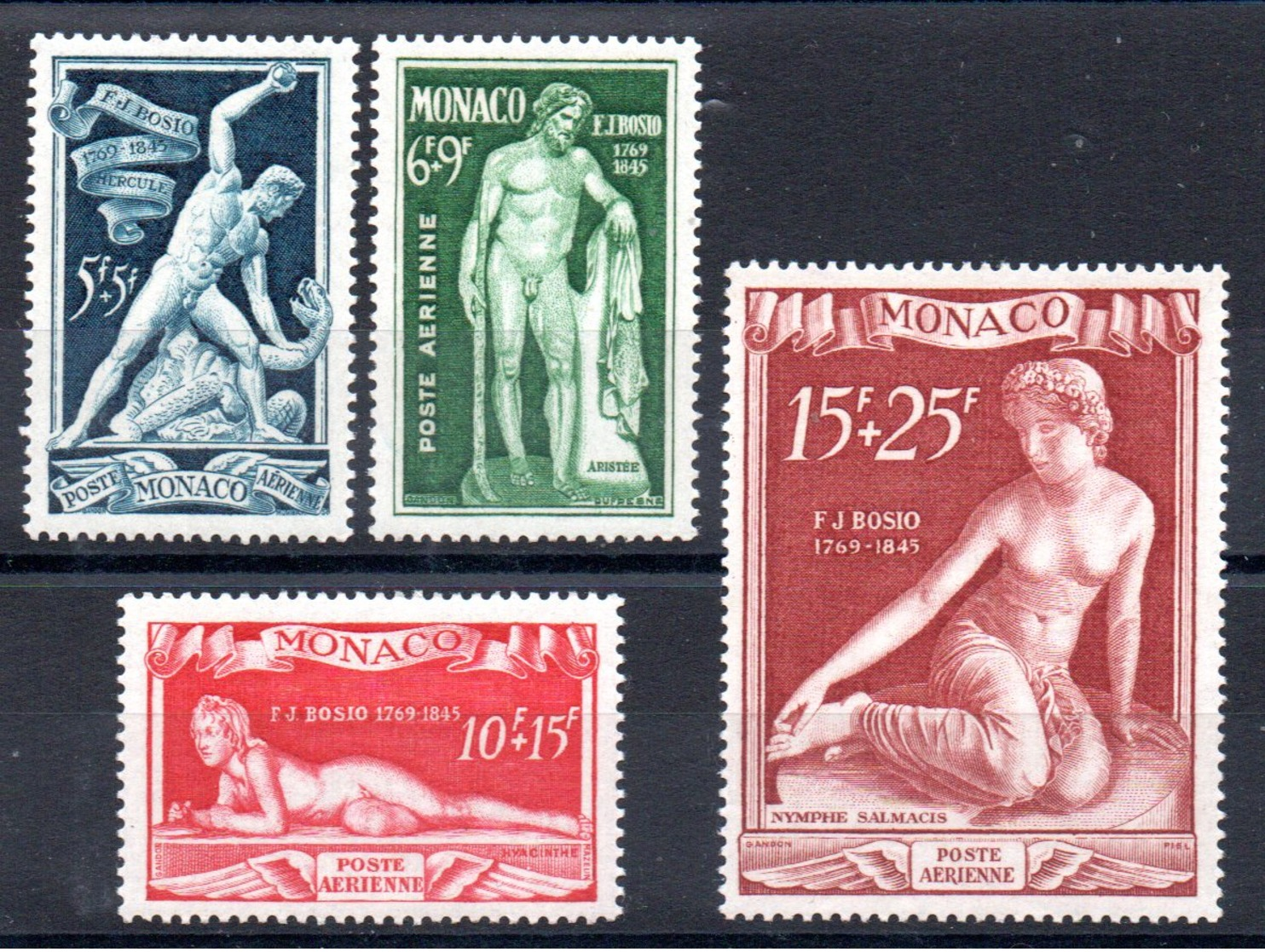 MONACO - YT PA N° 28 à 31 - Neufs ** - MNH - Cote: 115,00 € - Poste Aérienne