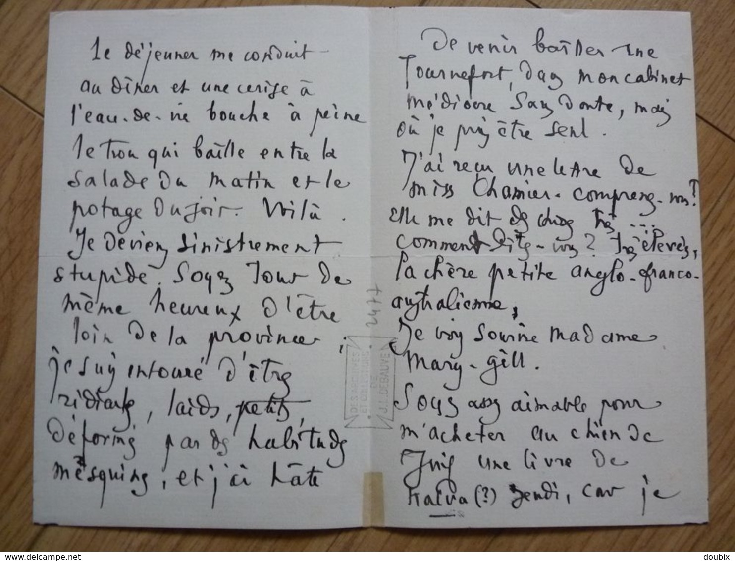 Leo LARGUIER (1878-1950) Poète ECRIVAIN Académie GONCOURT - AUTOGRAPHE - Altri & Non Classificati