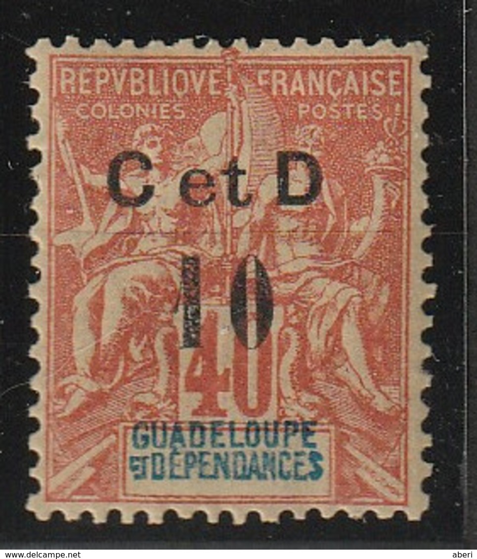 GUADELOUPE - N° 46*h - C Au Lieu De G - Beau Centrage - Ongebruikt