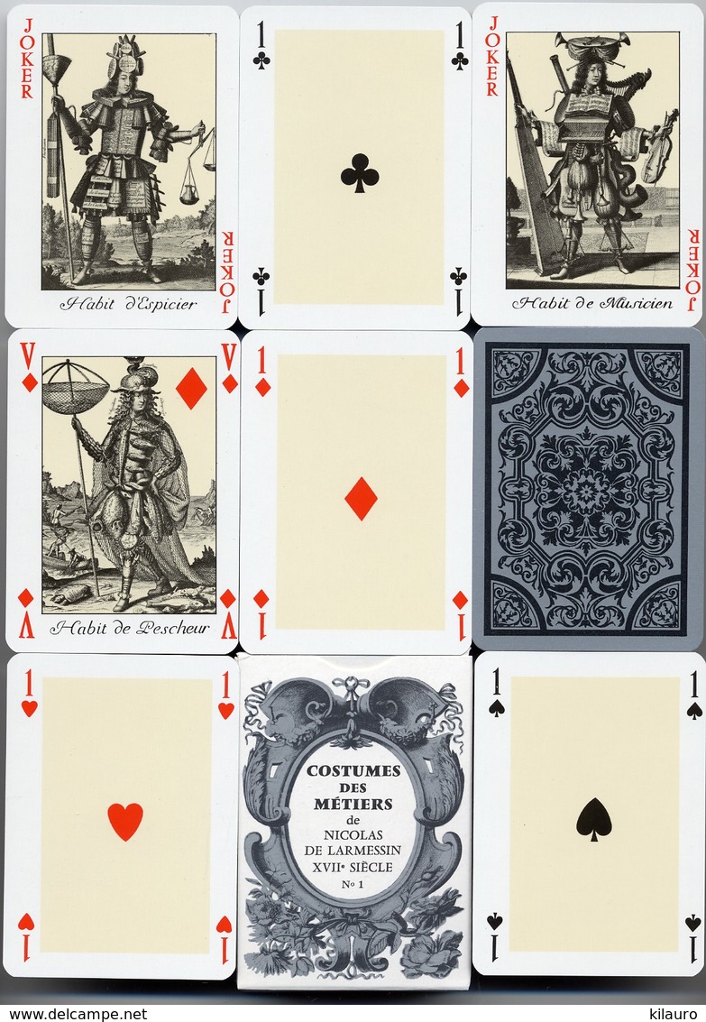 Costumes Des Métiers XVIIe Siècle  -  Jeu De 54 Cartes A Jouer Joker Playing Cards - 54 Cartes