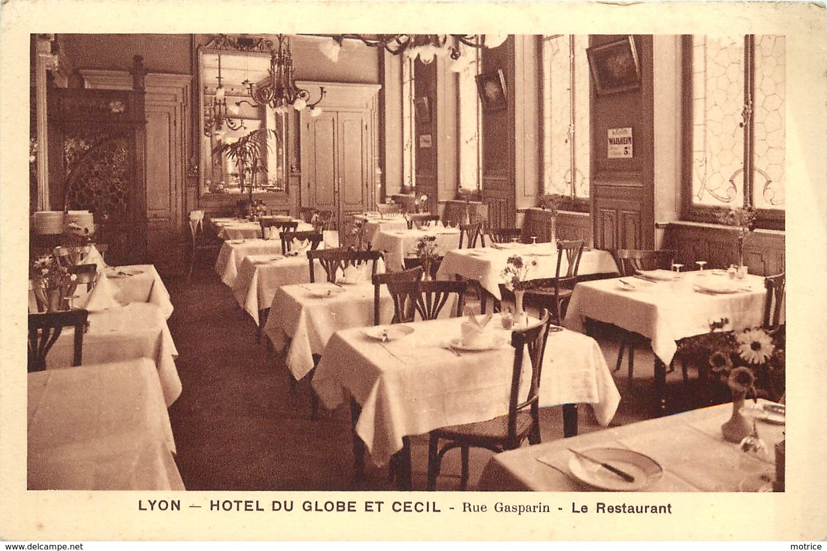 LYON - Hôtel Du Globe Et Cécil, Rue Gaspain (lot De Deux Cartes). - Other & Unclassified