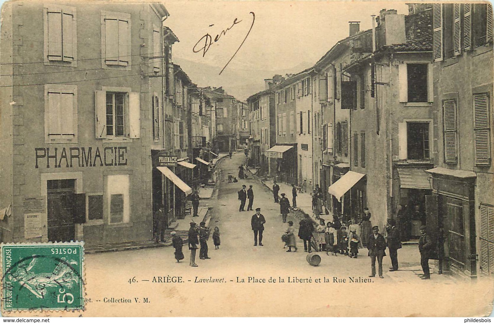 ARIEGE  LAVELANET  La Place De La Liberté Et Rue Nalieu - Lavelanet