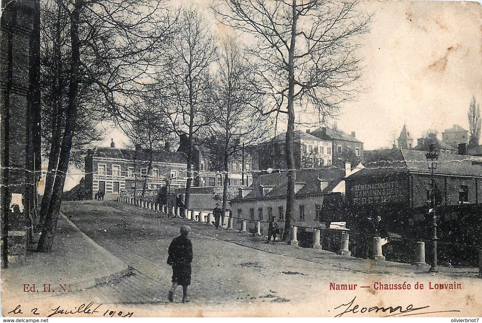 Belgique - Namur - Chaussée De Louvain - Pli Horizontal - Namur