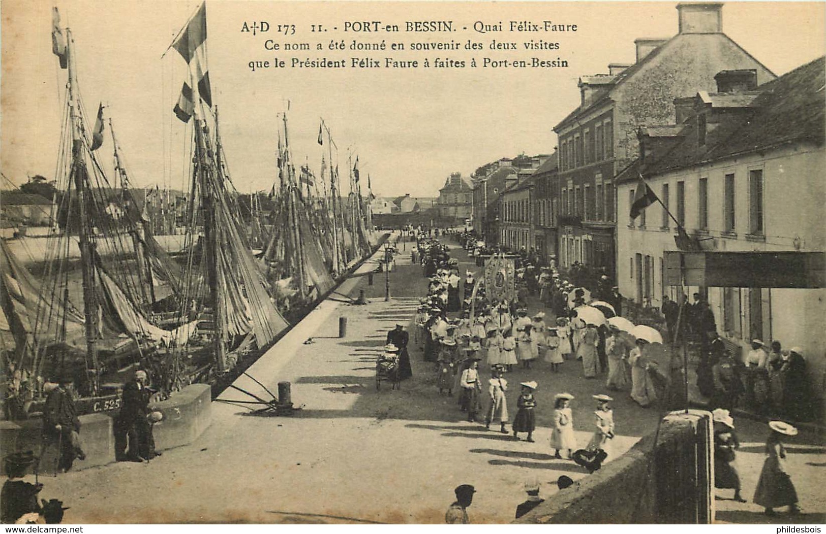 CALVADOS  PORT EN BESSIN  Quai Felix Faure - Port-en-Bessin-Huppain