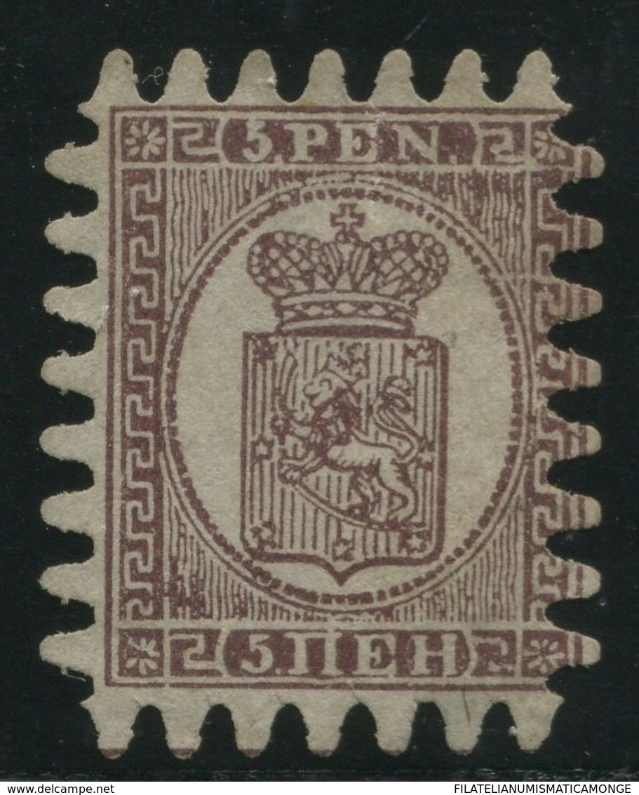 Finlandia 1866  Yvert Tellier  5 Bonito Sello Sin Goma (*) - Andere & Zonder Classificatie