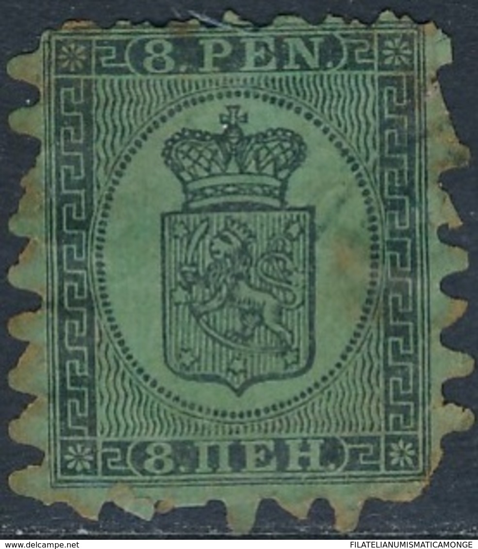 Finlandia 1866  Yvert Tellier  6a Dientes Cortos US - Altri & Non Classificati