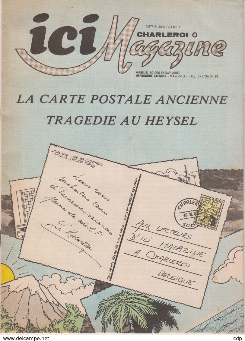 Journal Publicitaire  Marcinelle   Tragedie Du Heysel - Publicités