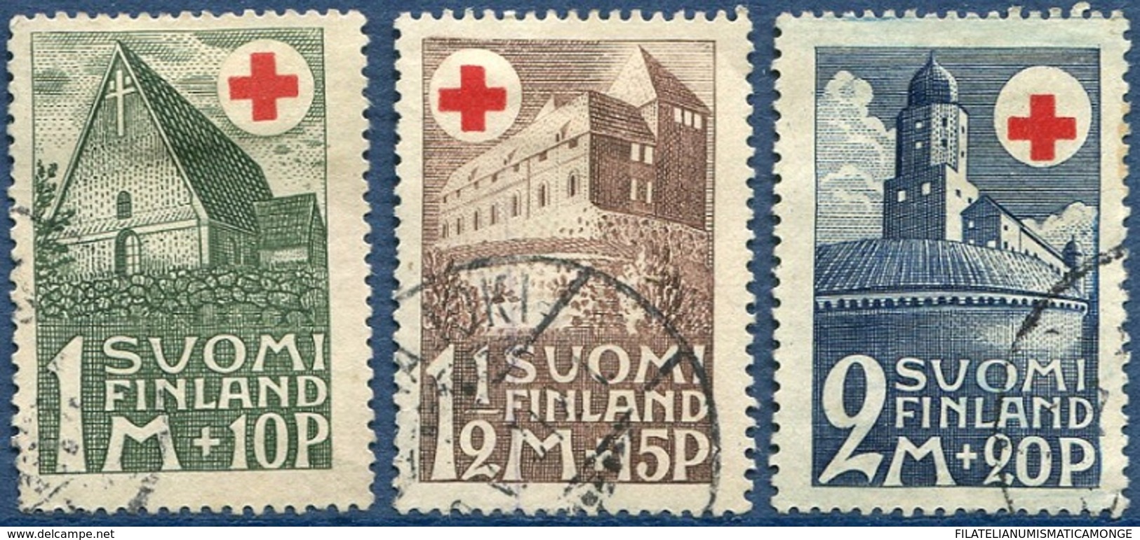 Finlandia 1931  Yvert Tellier  161/63 Cruz Roja  US - Other & Unclassified
