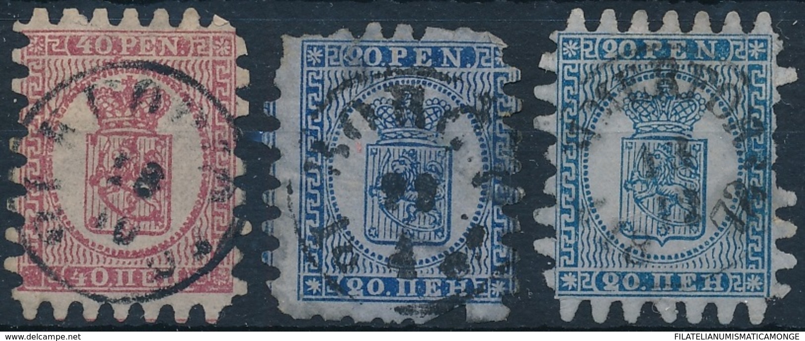 Finlandia 1930  Yvert Tellier  8/9 3 Sellos 8, 8a Y 9 / Catálogo 300 € US - Sonstige & Ohne Zuordnung