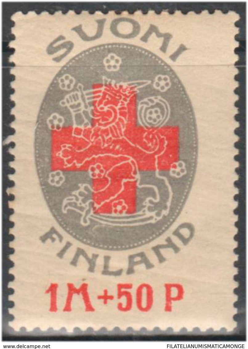 Finlandia 1922  Yvert Tellier  108 Cruz Roja ** - Andere & Zonder Classificatie