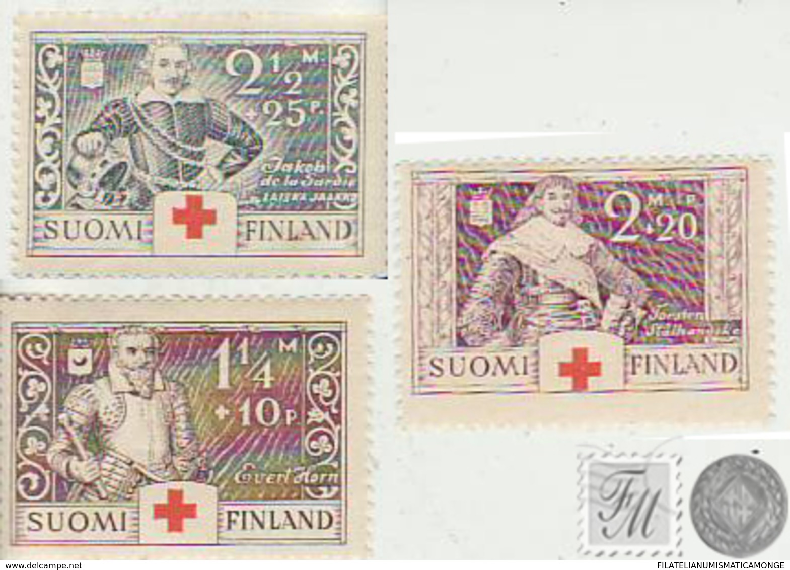 Finlandia 1934  Yvert Tellier  176/78 Uniformes */NH - Other & Unclassified