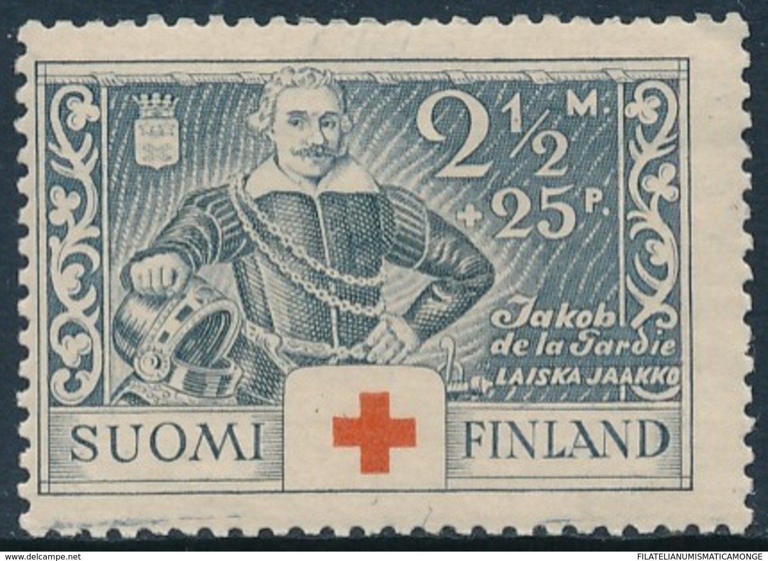 Finlandia 1934  Yvert Tellier  178 Escudo-Cruz Roja */NH - Altri & Non Classificati