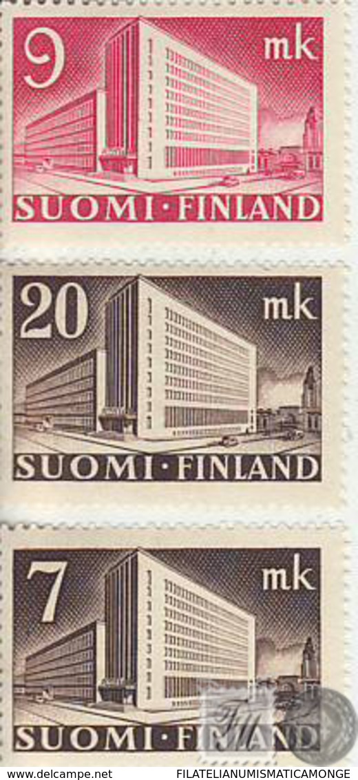 Finlandia 1943  Yvert Tellier  265/67 Arquitectura */NH - Sonstige & Ohne Zuordnung