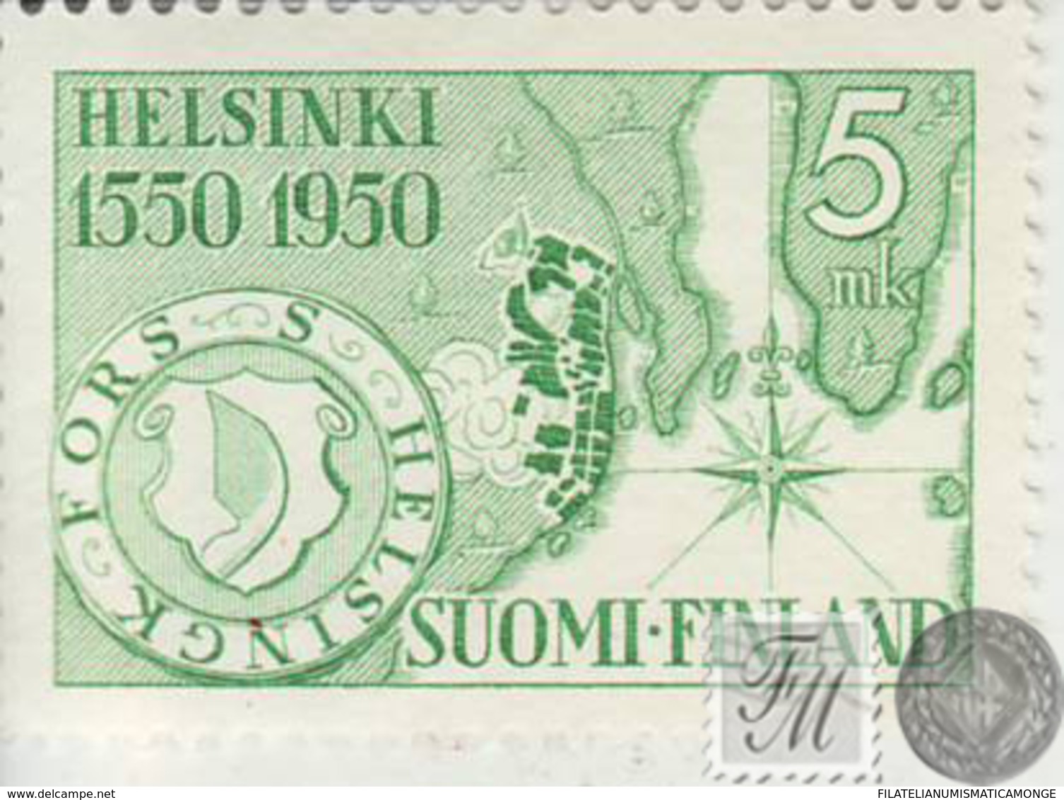 Finlandia 1950  Yvert Tellier  371 Mapa */NH - Other & Unclassified