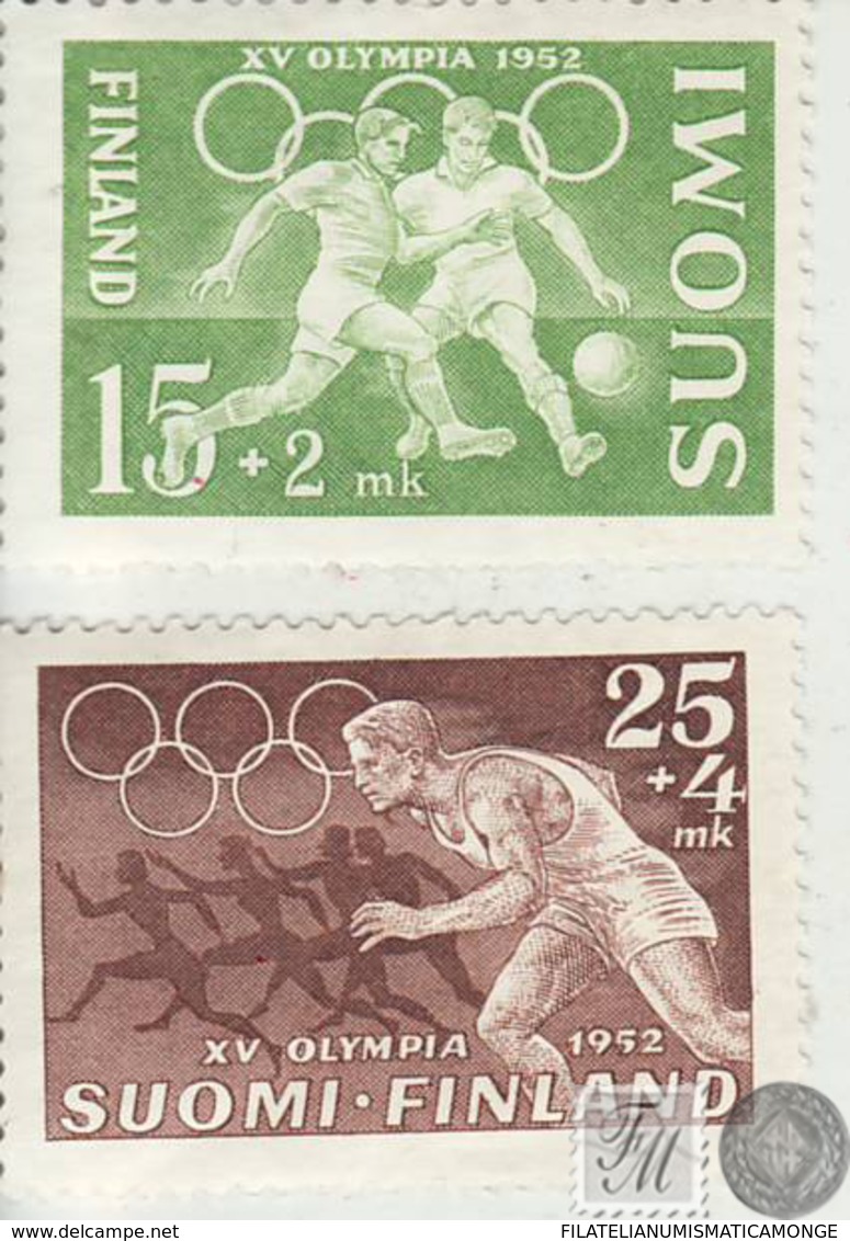 Finlandia 1952  Yvert Tellier  388/89 Deporte Olimpico  */NH - Andere & Zonder Classificatie