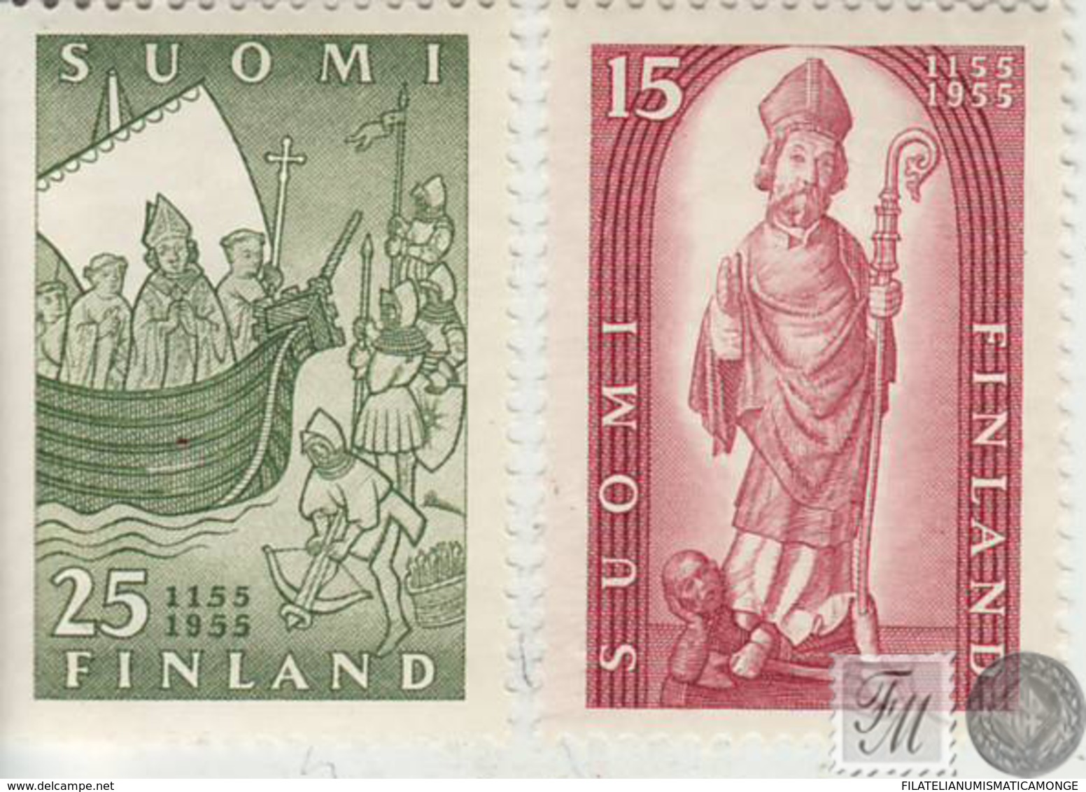 Finlandia 1955  Yvert Tellier  422/23 Religion  */NH - Sonstige & Ohne Zuordnung