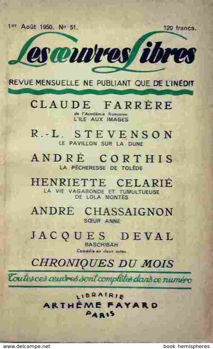 L'ile Aux Images / Le Pavillon Sur La Dune / La Pécheresse De Tolède / La Vie Vagabonde Et Tumultueuse De Lola Montès / - Sonstige & Ohne Zuordnung