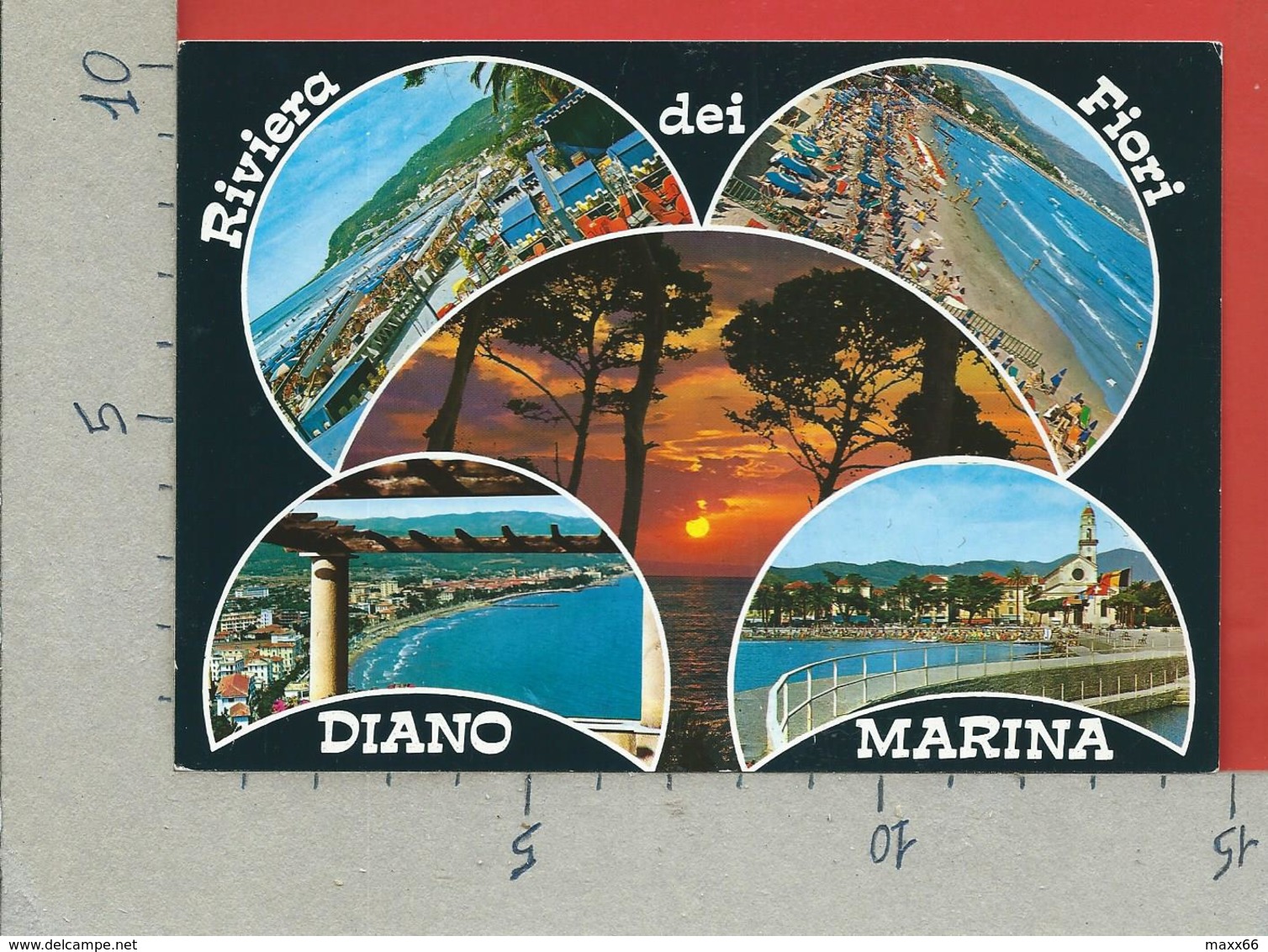 CARTOLINA VG ITALIA - DIANO MARINA (IM ) - Riviera Dei Fiori Vedutine Multivue - 10 X 15 - 2000 DONNE ARTE DOPPIA VALUTA - Imperia