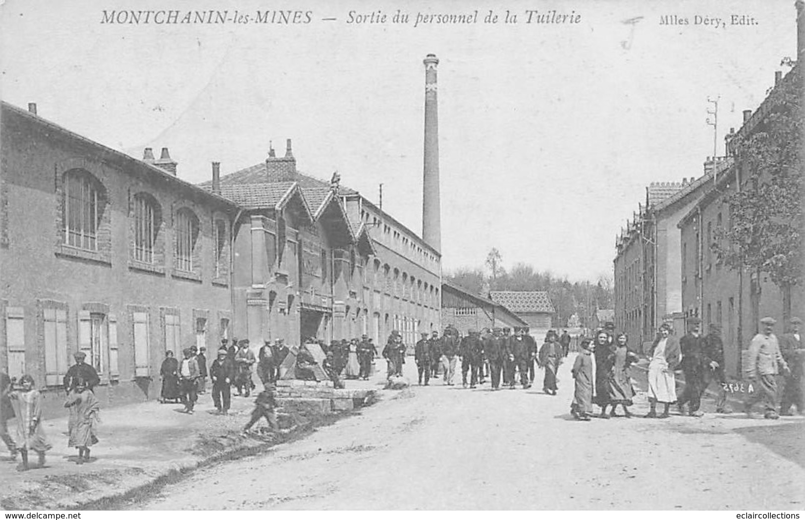 Montchanin Les Mines         71      Sortie Du Personnel De La Tuilerie       (voir Scan) - Sonstige & Ohne Zuordnung