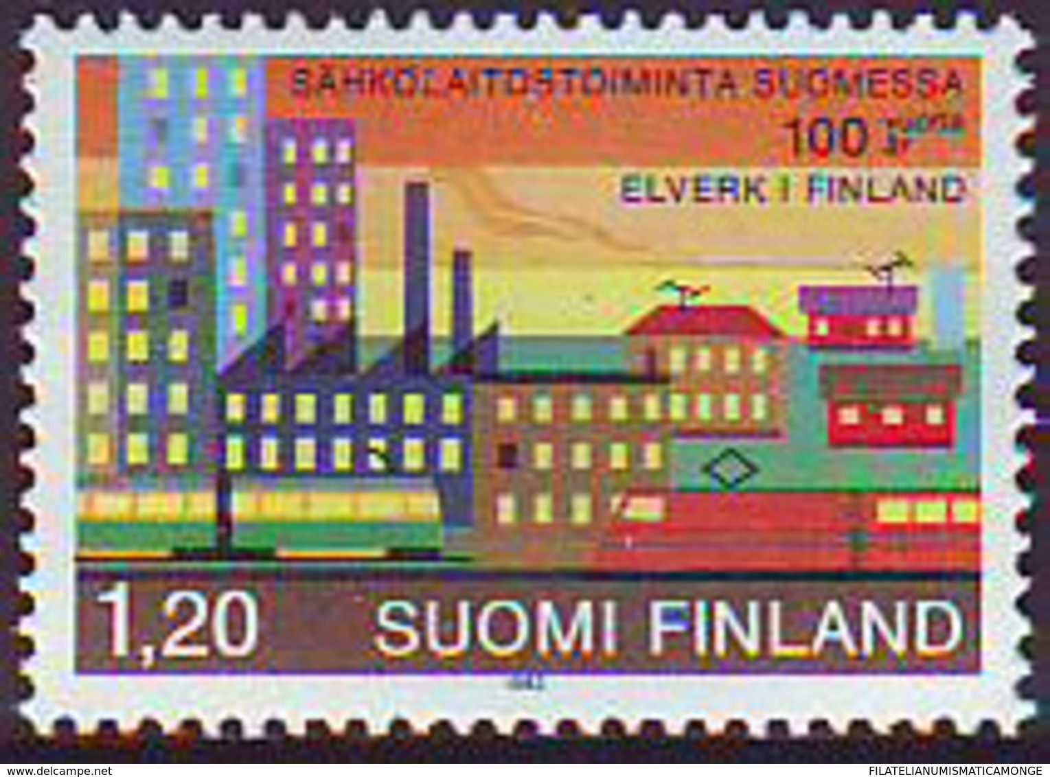 Finlandia 1982  Yvert Tellier  861 Electricidad  ** - Unused Stamps