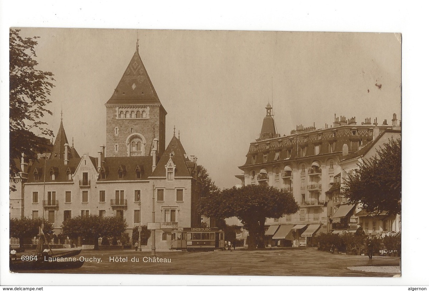 23654 - Lausanne Ouchy Hôtel Du Château Tram Avec Pub Lenzbourg - Lausanne