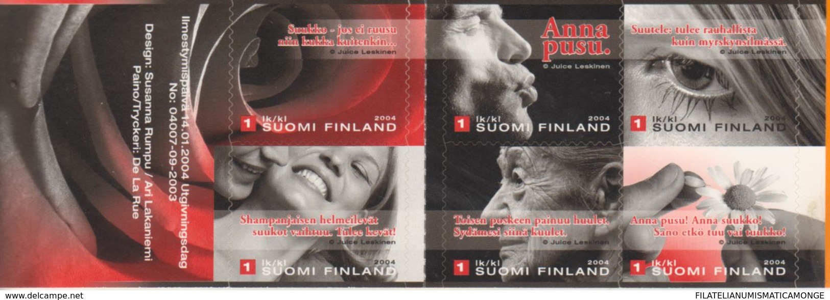 Finlandia 2004  Yvert Tellier  1652/57 Saludos Musicales De Crn ** - Unused Stamps