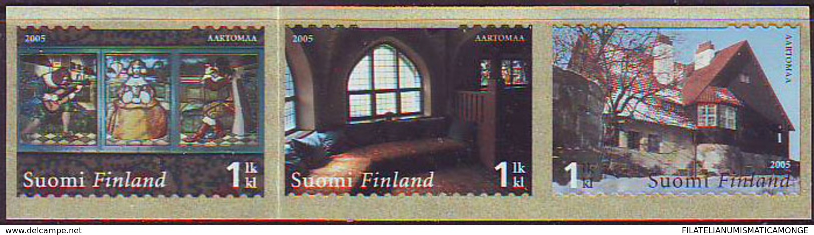 Finlandia 2005  Yvert Tellier  1703/05 Arquitectura (3s) ** - Unused Stamps