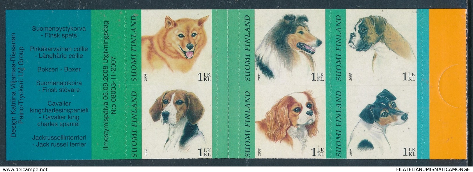 Finlandia 2008  Yvert Tellier  1893 C. Perros/carnet ** - Nuovi