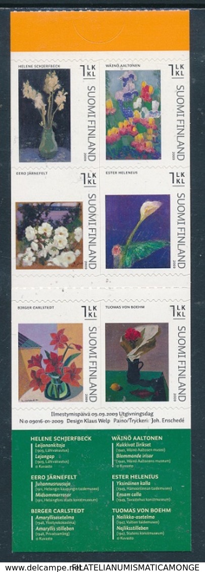 Finlandia 2009  Yvert Tellier  1952/56  Arte Floral II/adh.de Carnet ** - Ongebruikt