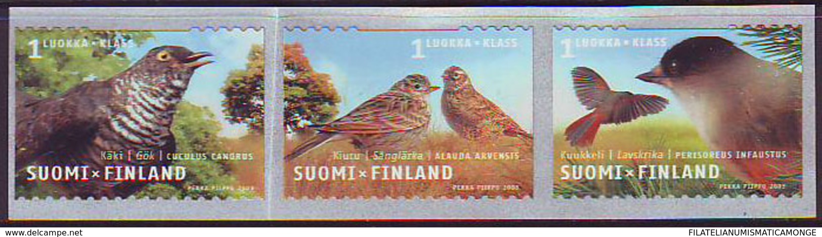 Finlandia 2003  Yvert Tellier  1595/97 Pajaros ** - Unused Stamps